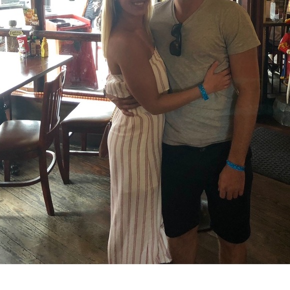 American Eagle Stripped Two Piece Maxi - Picture 3 of 3